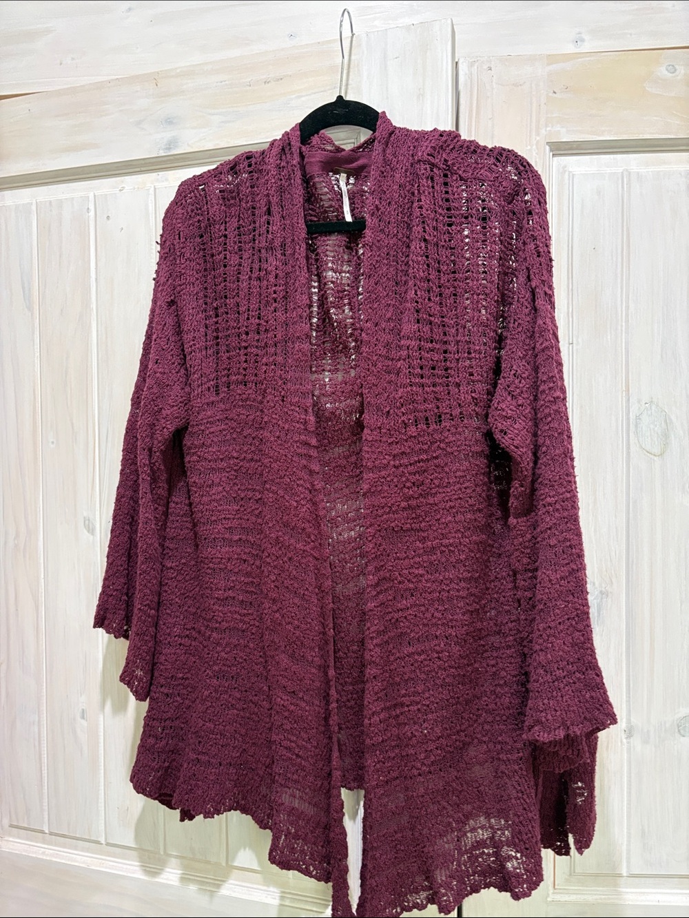 Free People In My Element Open Front Kimono Cardigan Womens S Cotton Blend